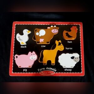 🧩Melissa & Doug Barnyard Animals Puzzle- 2 for $18🧩